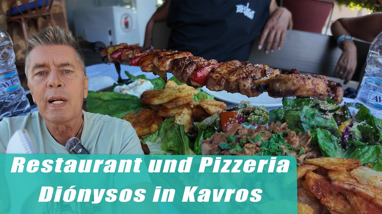 Restaurant - Pizzeria Diónysos in Kavros    Kreta/Crete/Griechenland 2025