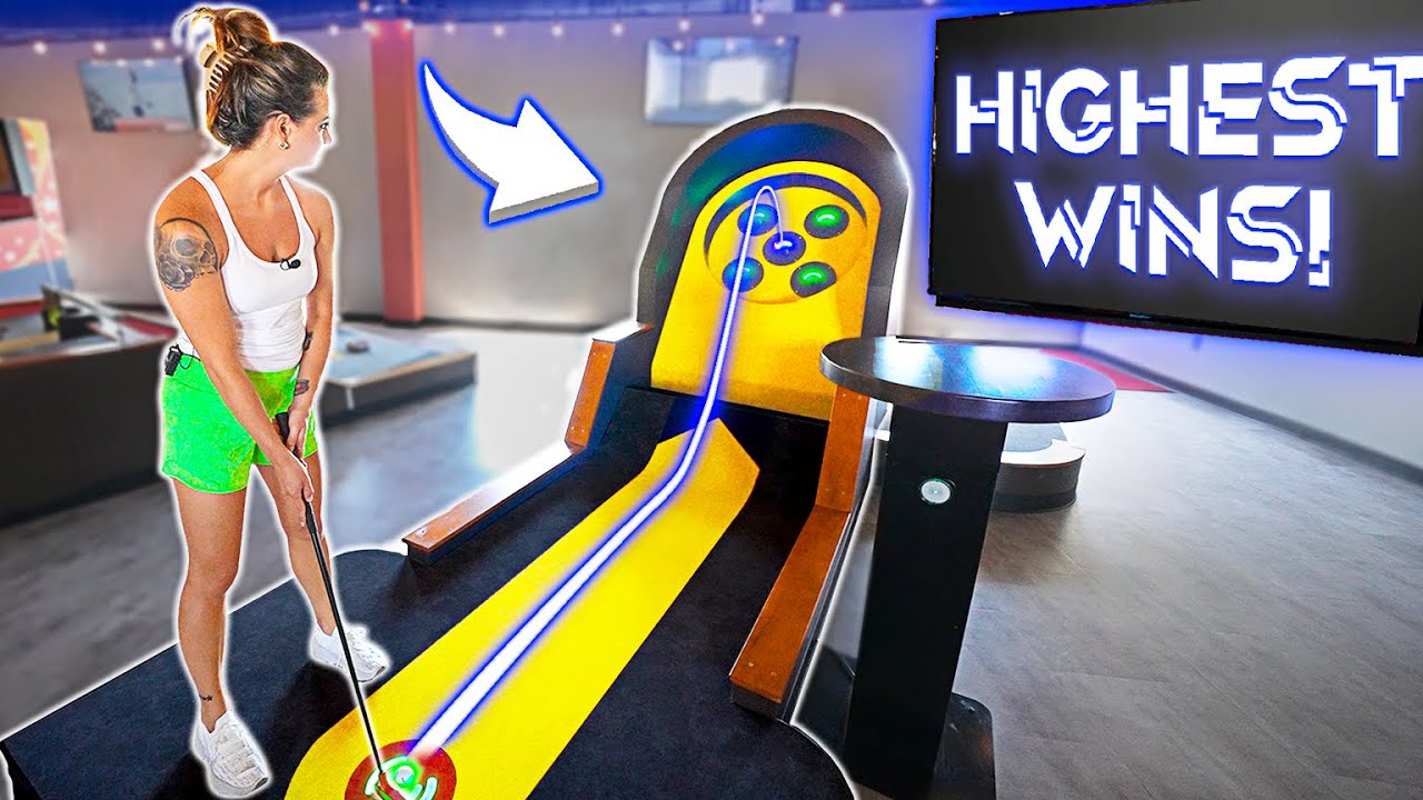 Crazy High Tech Mini Golf Game! - Awesome One of a Kind Course!