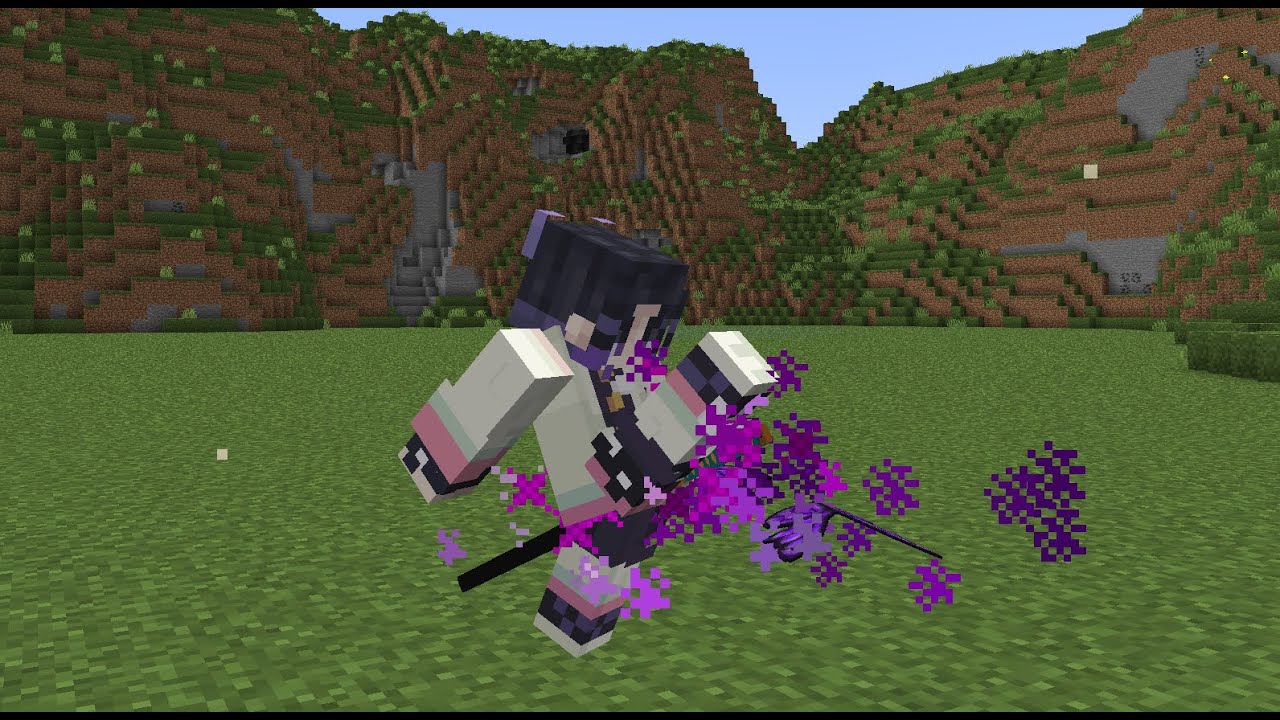 [ Shinobu Kocho - Insect Breathing ] Kick Barrage And Air Combo Sneak Peek Minecraft Dtatapack