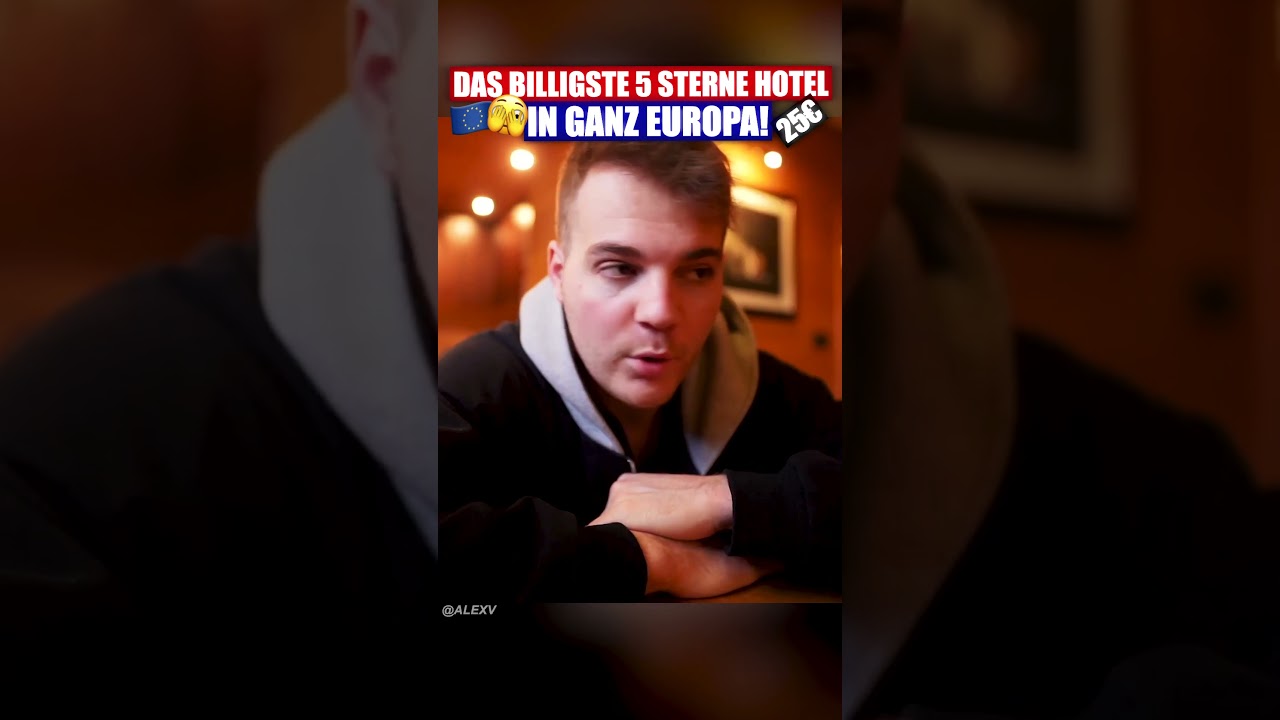 Ich teste das BILLIGSTE 5 STERNE HOTEL EUROPAS! 🤯🤑 