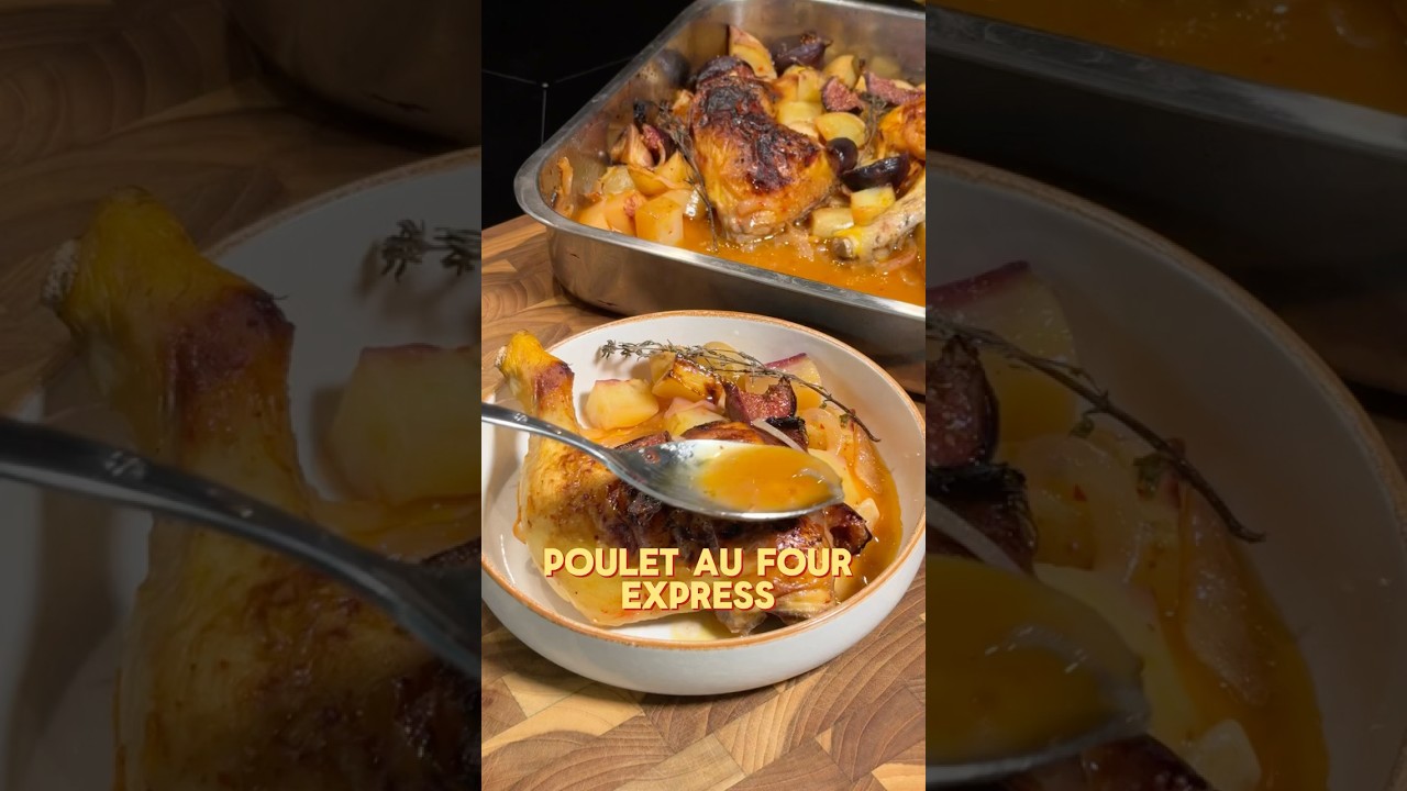 Poulet Express au four 🍗🔥 #recettefacile #recetterapide #cuisine #food #faitmaison #bonnecuisine