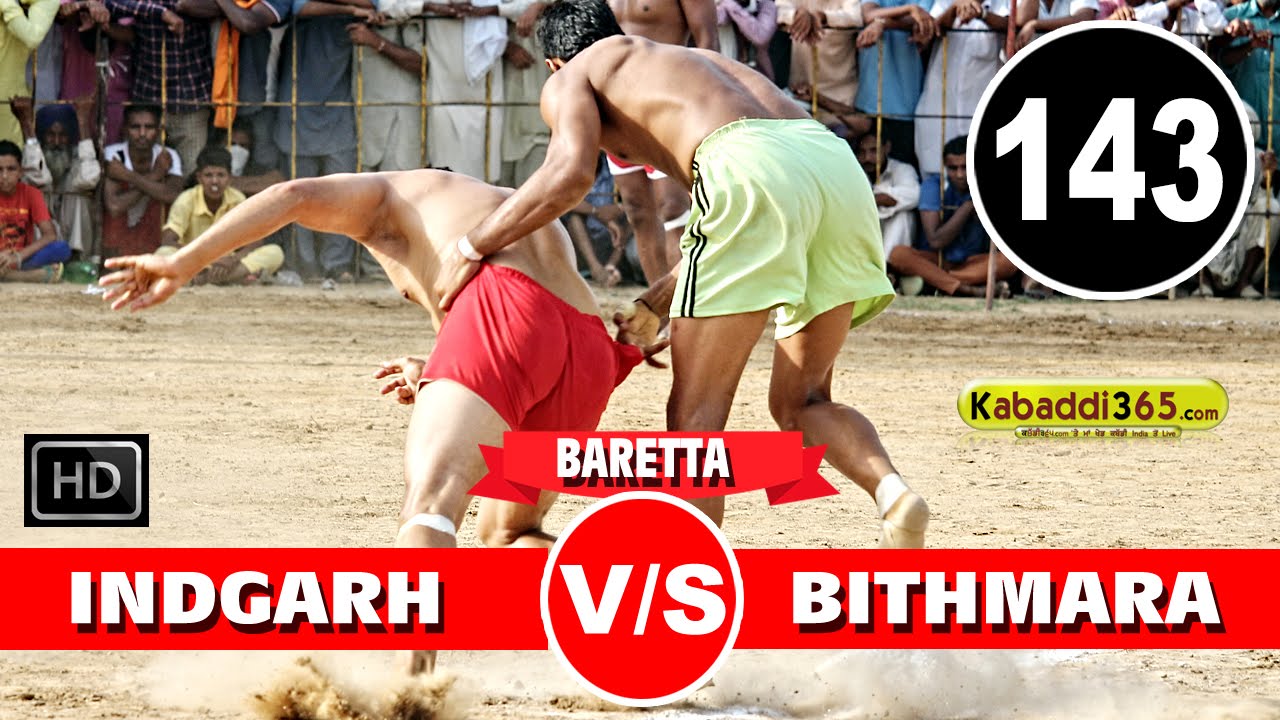 Indgarh Vs Bithmara(haryana) Best Match in Baretta (Mansa) By Kabaddi365.com
