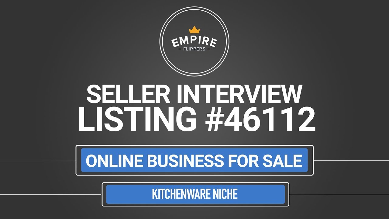Online Business For Sale - $2.2K/month in the Kitchenware Niche
