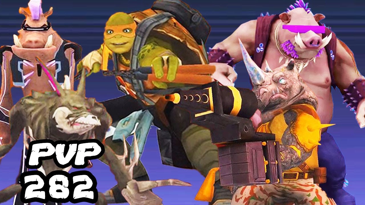 TMNT Legends PVP 282 (Bebop, Rahzar, Bebop Movie, Mikey Movie, Rocksteady)