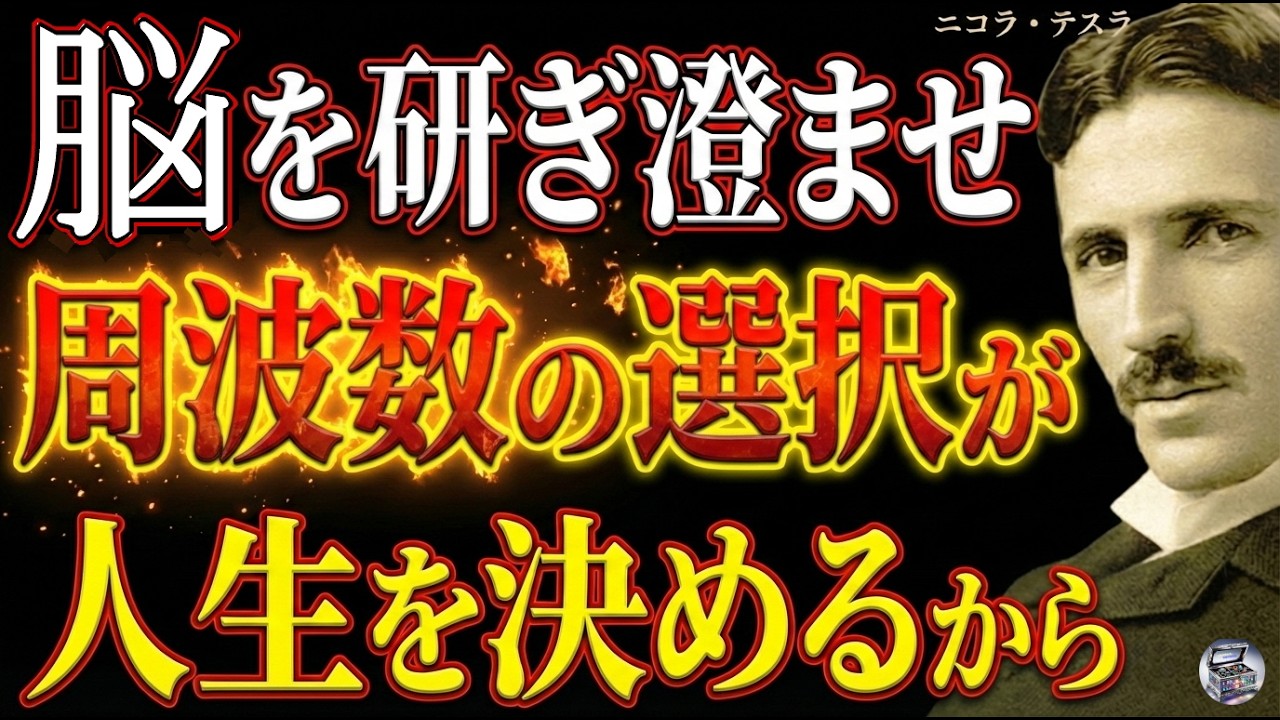 【※99％は知らない】選択する周波数が人生を決める。だから脳を研ぎ澄ませ――ニコラ・テスラが語る“受信の法則”｜周波数｜潜在意識｜脳科学｜宇宙の法則｜引き寄せの法則｜意識｜共鳴｜現実創造