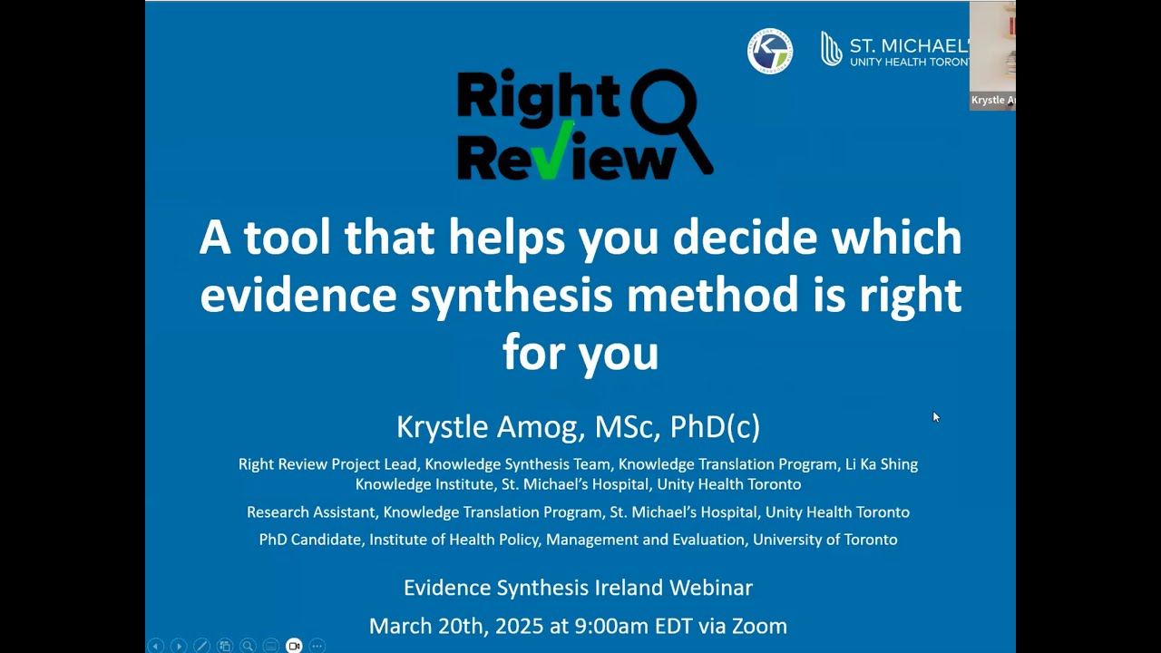 Right Review: инструмент, который поможет вам решить, какой метод синтеза доказательств подходит ...