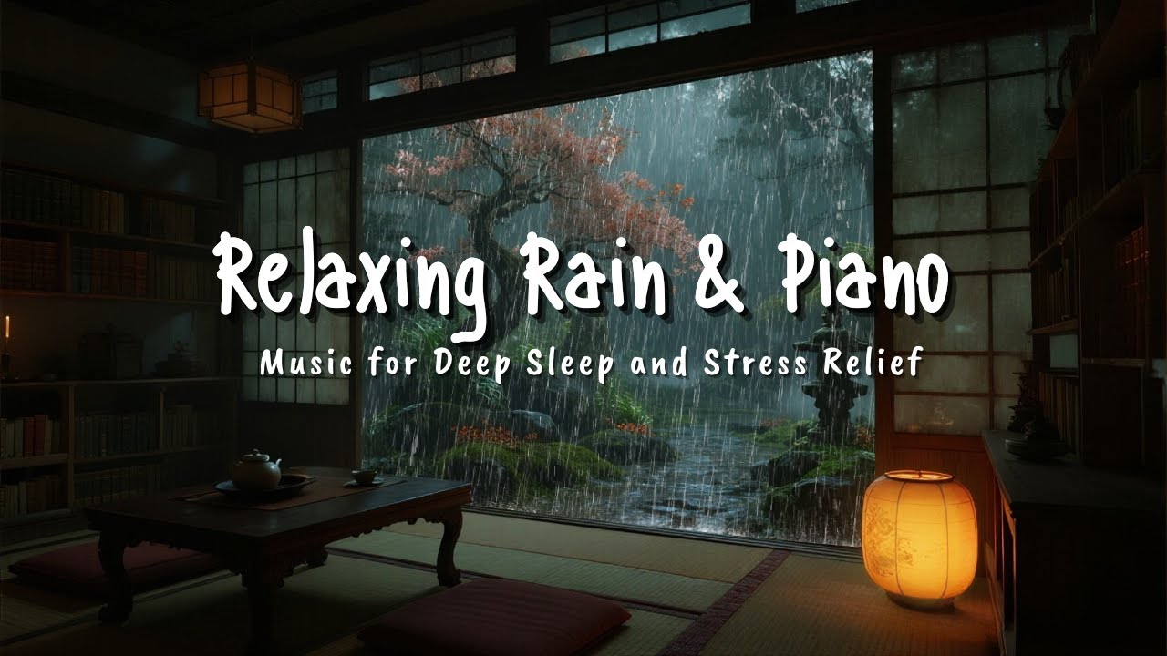 Relaxing Sleep Music with Rain Sounds 🌧️ Calm Piano Sounds for Relaxation and Better Sleep