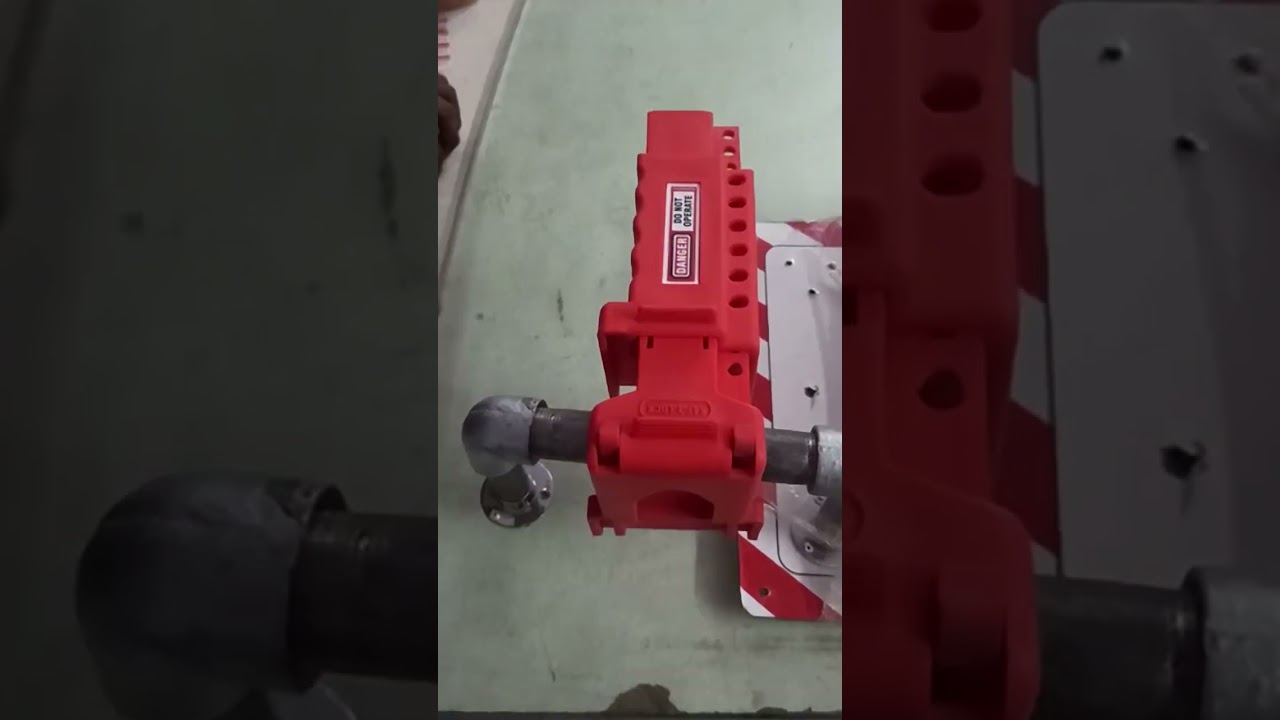 Demonstration of using a ball valve lockout || Tajloto safety