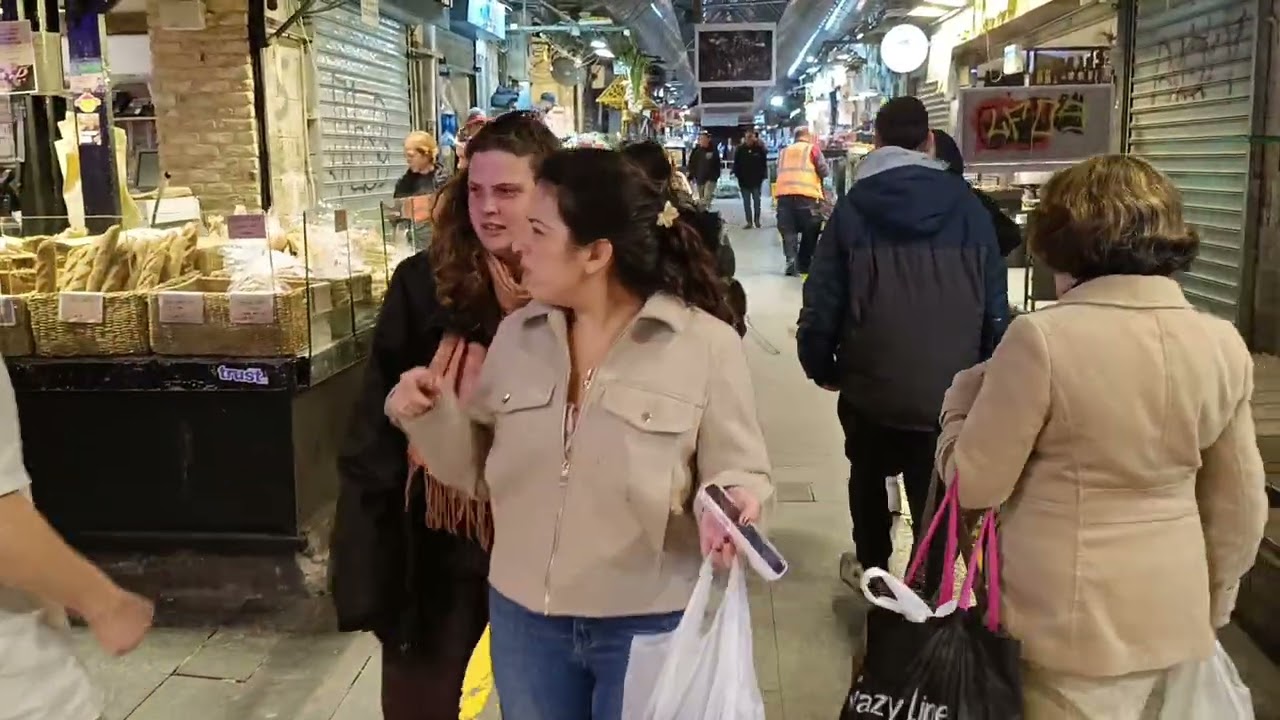 Mahane Yehuda Market in Jerusalem continues to bustle with life even during the war with Iran.