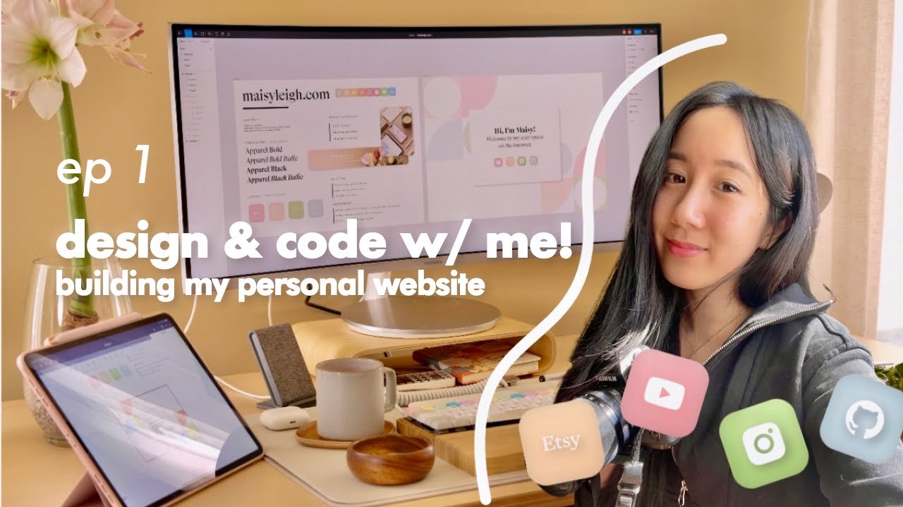 Building My Personal Website &bull;&nbsp;Design & Code With Me Ep. 1 | Day Of A Software Engineer & Designer