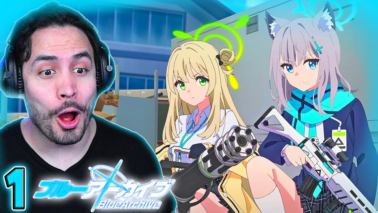 👀🔥WAIFUS CON ARMAS🔫Blue Archive the Animation Capitulo 1 REACCION