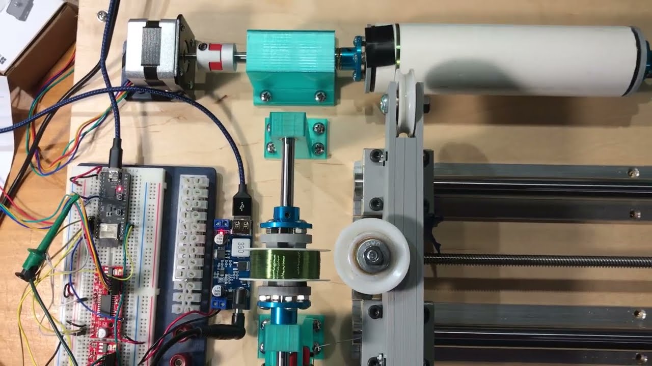Automatic coil winder for theremins, etc.