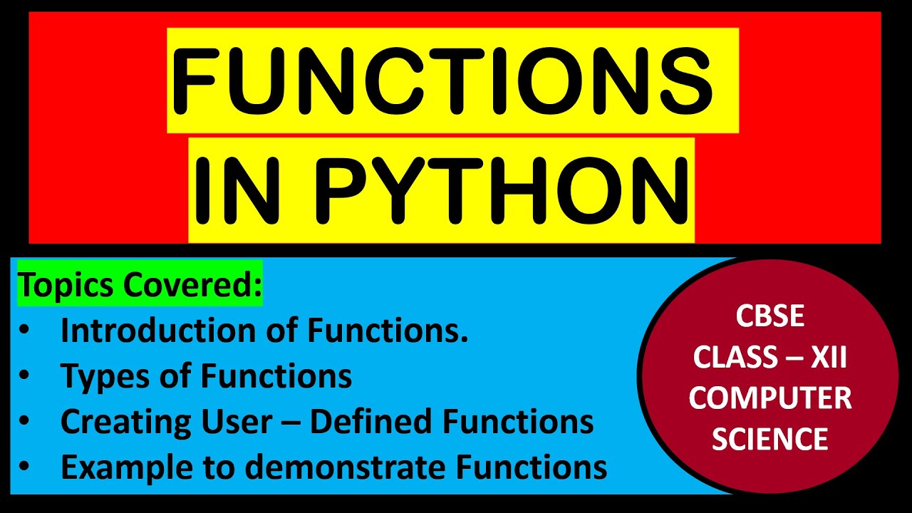 Функции 12-го класса Информатика с Python