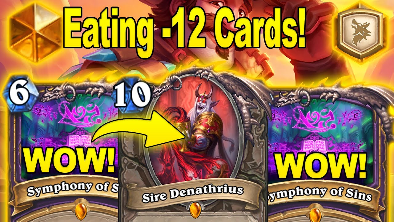 Burning -12 Cards With My Control Warlock Deck At Showdown in the Badlands | Hearthstone