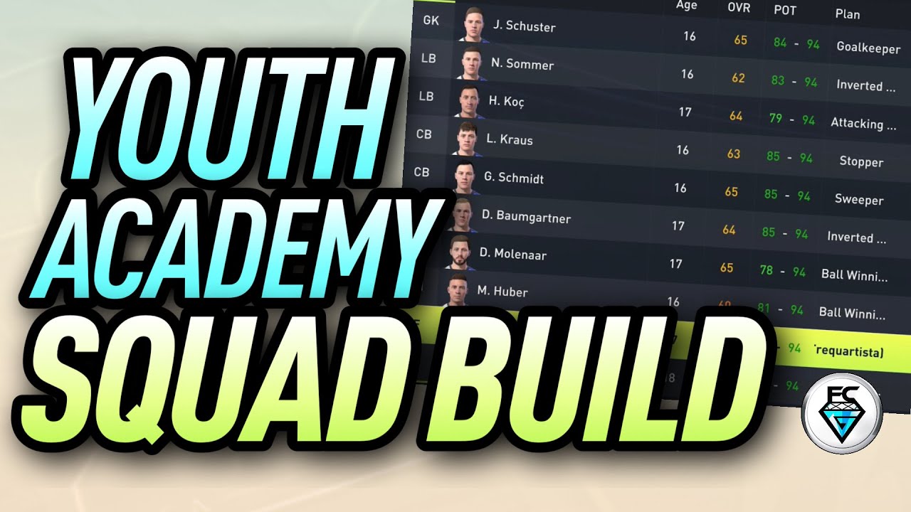YOUTH ACADEMY SQUAD BUILD