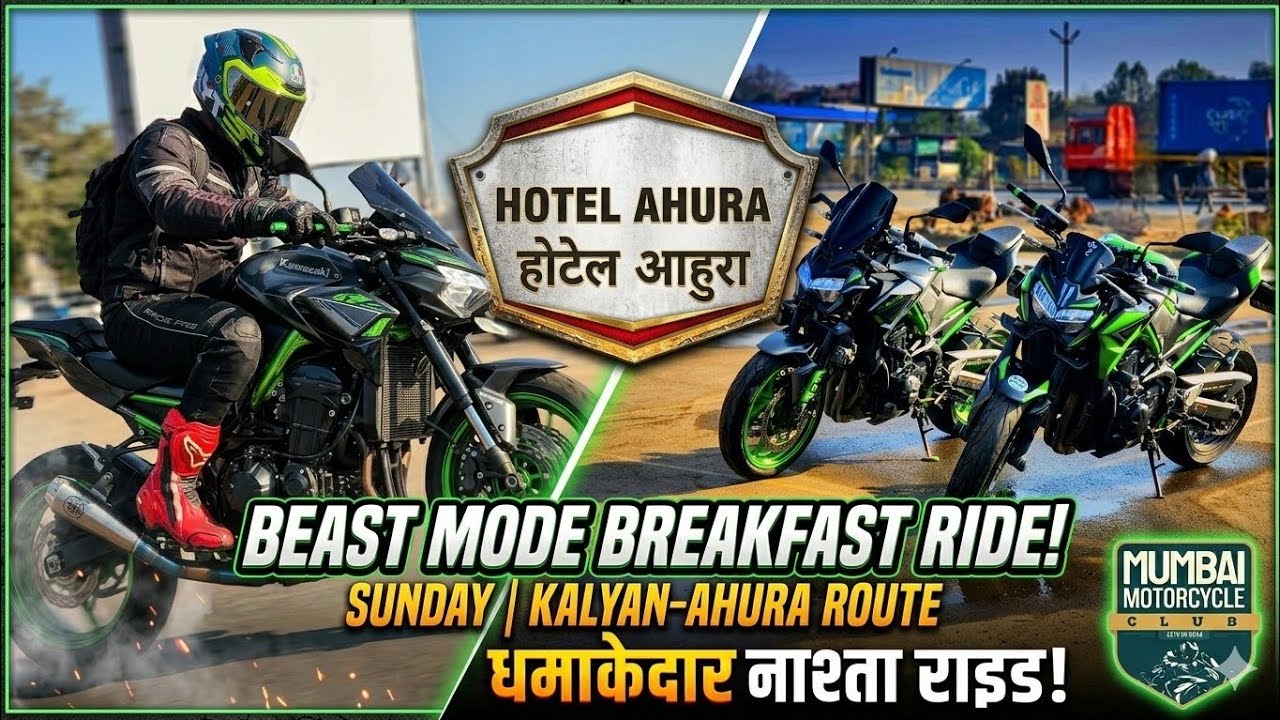 Z900 BEAST MODE: Sunday Breakfast Ride to Hotel Ahura! 🏍️💨