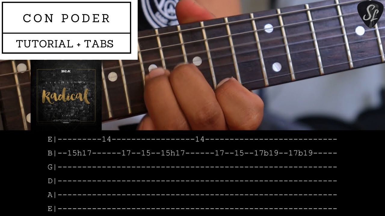 Con Poder - Barak - Tutorial de Guitarra Eléctrica - Solo de Guitarra - Tablaturas y Acordes