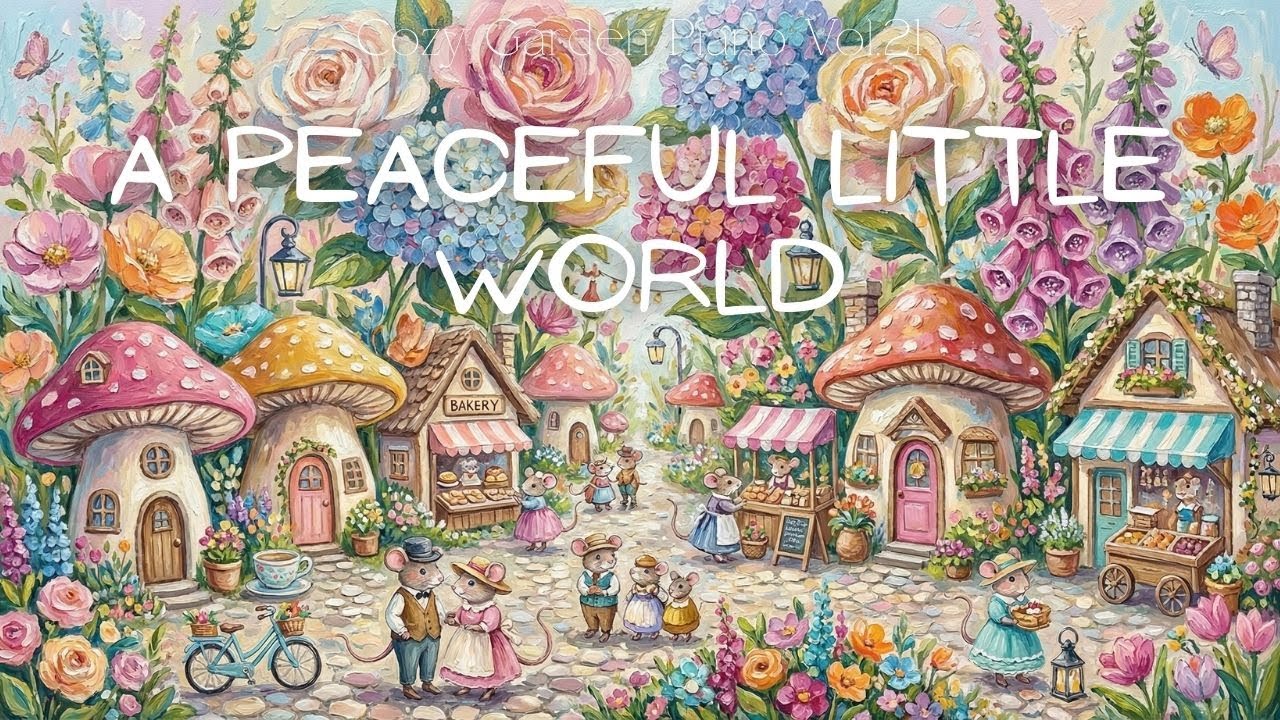 A Peaceful Little World 🌼 1 Hour Gentle Instrumental Music | Cozy Fantasy Ambience