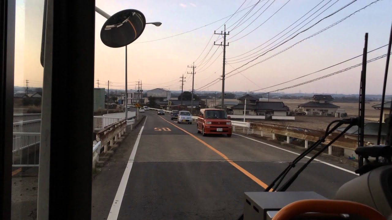 【前面展望】日立電鉄バス 9急系統 馬場八幡前→大甕駅前＜急行便＞