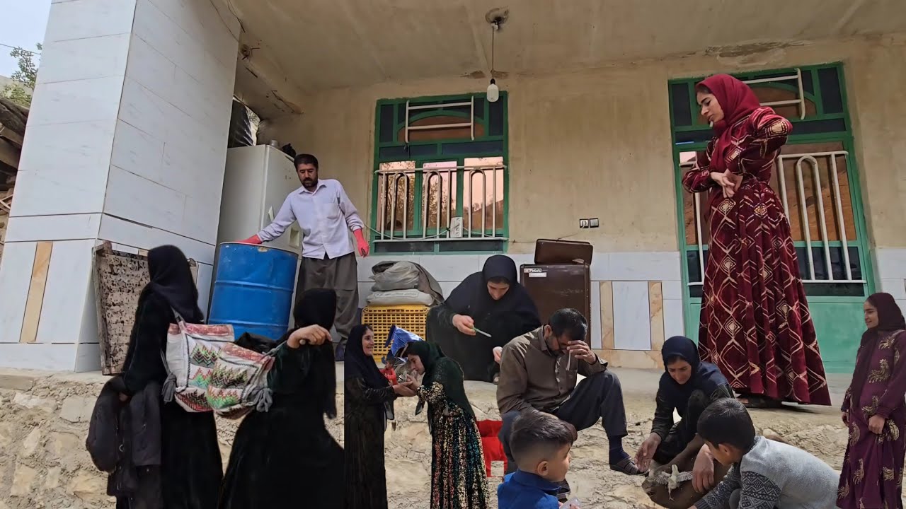 Everything was different today;when Mohammad's family left work behind and headed into the mountains