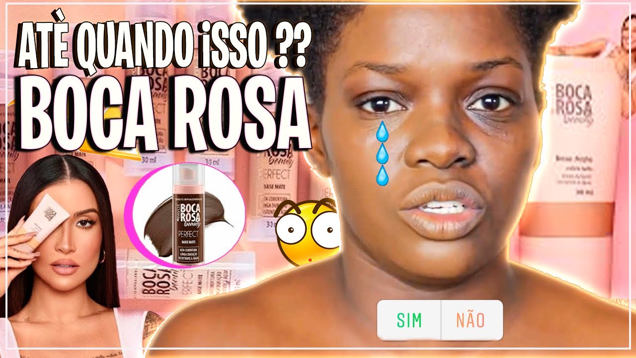 TESTEI A BASE da BOCA ROSA BEAUTY  em PELE NEGRA - ATÉ QUANDO, ISSO ??@BiancaAndradeBR