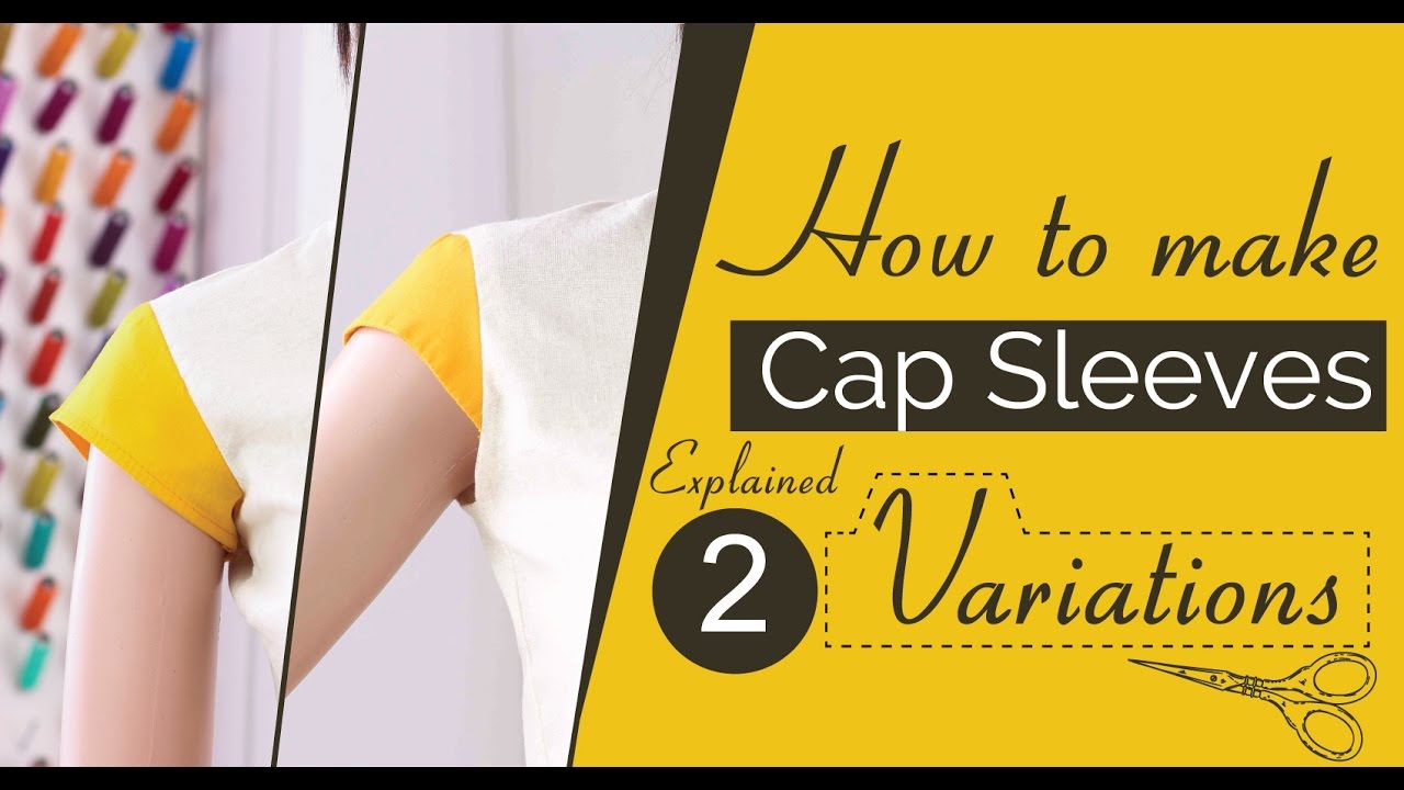 Class 34 - Part 1 How to make Cap sleeves 3 variations [Drafting Pattern], short sleeves, easy diy