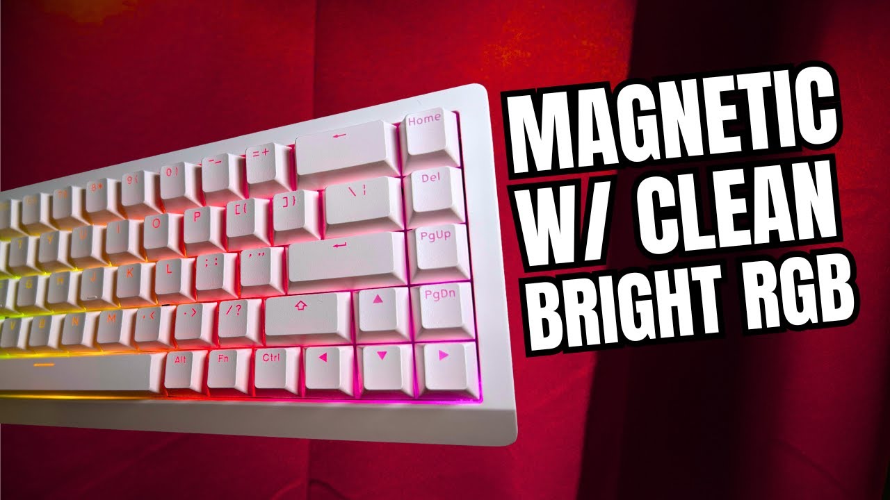 Для любителей минимализма и RGB-подсветки | Проводная магнитно-механическая клавиатура Epomaker H...