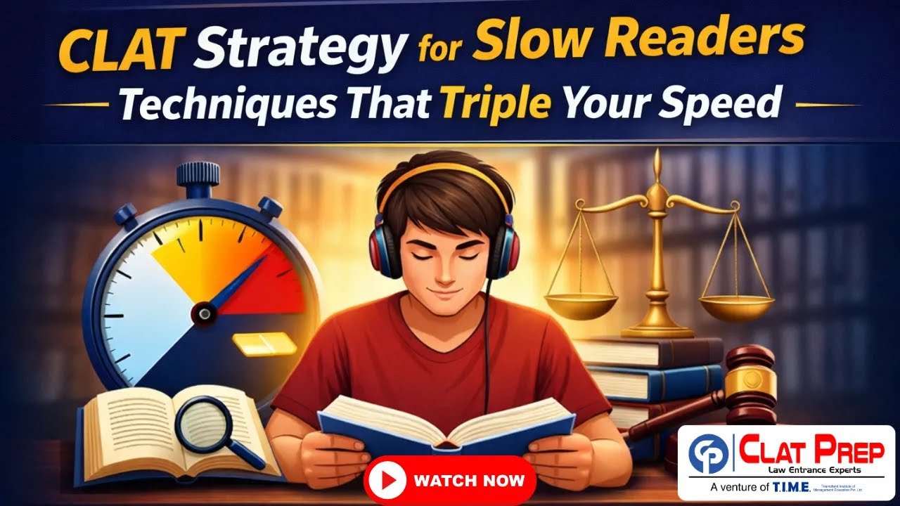 CLAT Strategy for Slow Readers &mdash; Techniques That Triple Your Speed