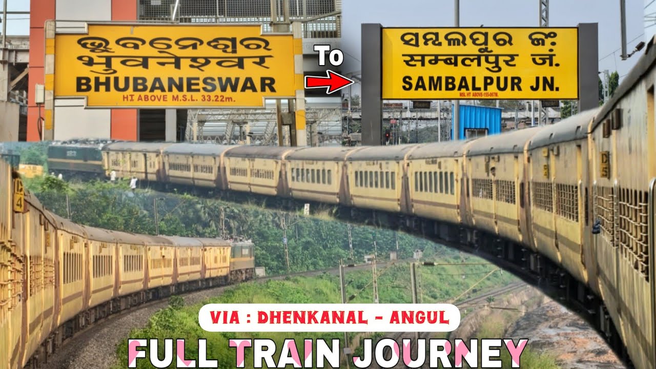 Bhubaneswar to Sambalpur Full Train Journey 😍 | Purunakatak Intercity | Train Vlog | Indian Railways
