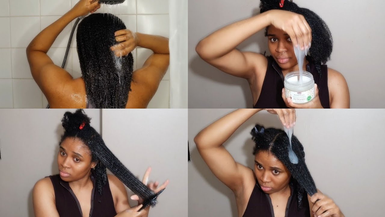 AFRICAN PRIDE MOISTURE MIRACLE PRE-SHAMPOO DEMO & REVIEW | EASY DETANGLE METHOD FOR 4C HAIR