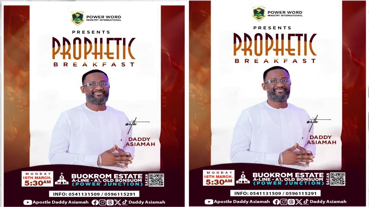 🔴LIVE -PROPHETIC BREAKFAST AND COUNSELLING SERVICE WITH DADDY ASIAMAH || 16/03/2026