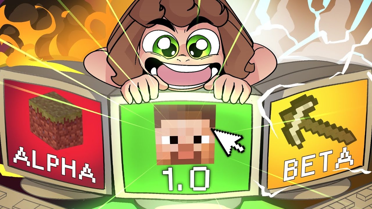 JOGUEI AS PRIMEIRAS VERSÕES DO MINE NO PC ANTIGO