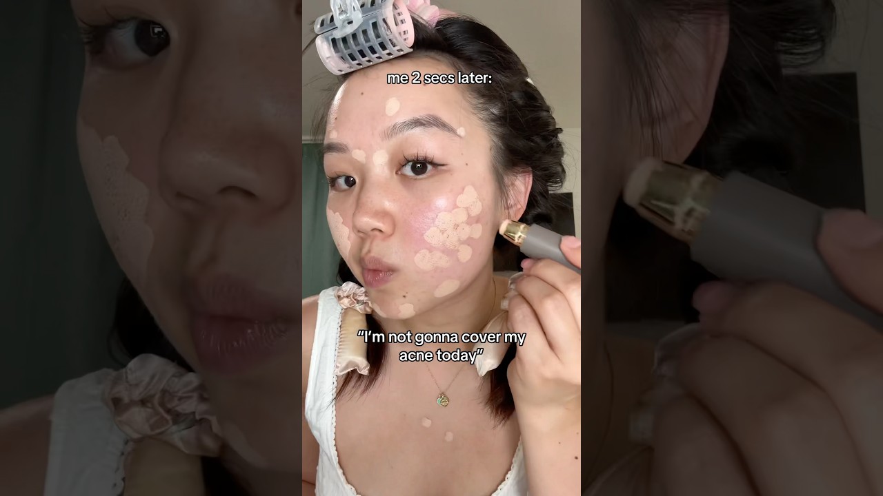 Happens every single time 😬🫣 #acne #makeup #clearskin #funny