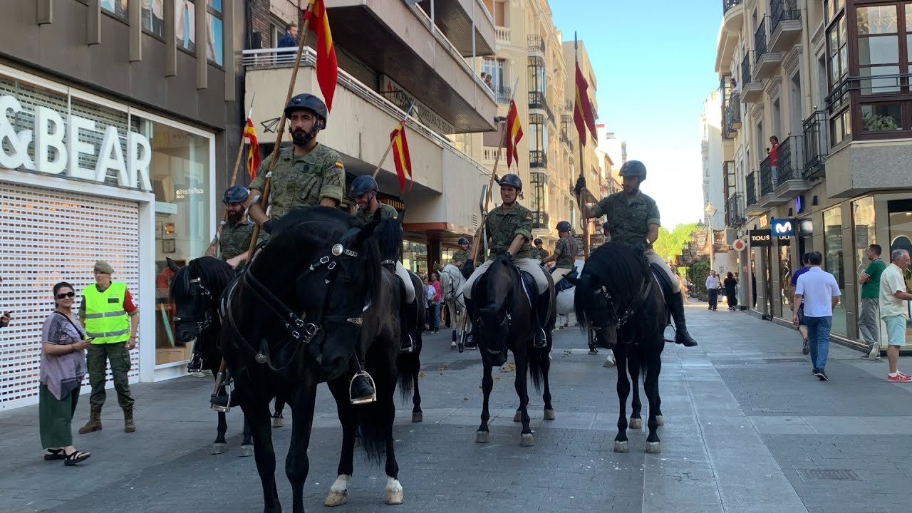 La Plaza Mayor de Valladolid ya se prepara para el acto en honor al Apóstol Santiago