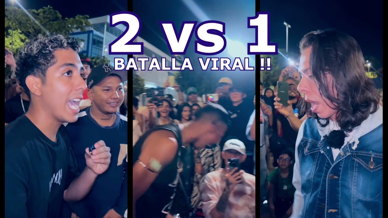 batalla viral 2 vs 1 Lou jack vs Juanjo + jesus