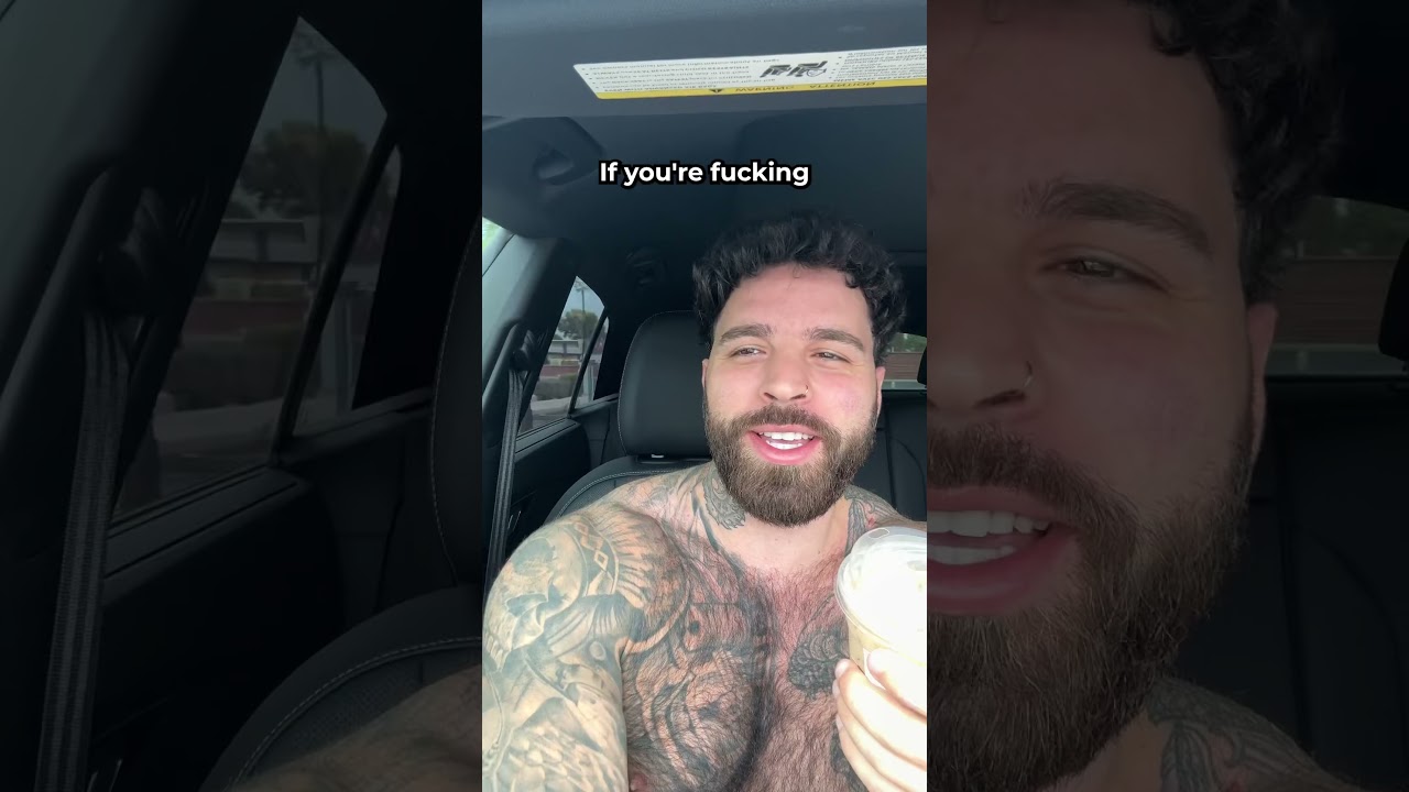 the return of car vlogs…shirtless drive thru run 