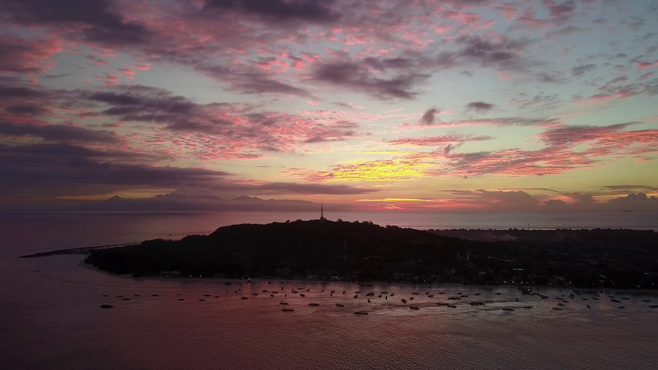 Sunset over Gili Trawangan Island