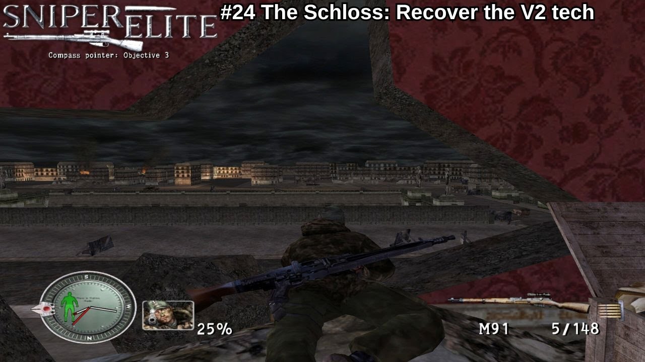 The Schloss: Recover the V2 tech // Sniper Elite.