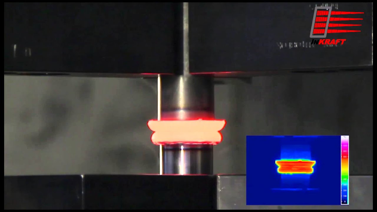 Thermografie beim Reibschweißen (friction welding)