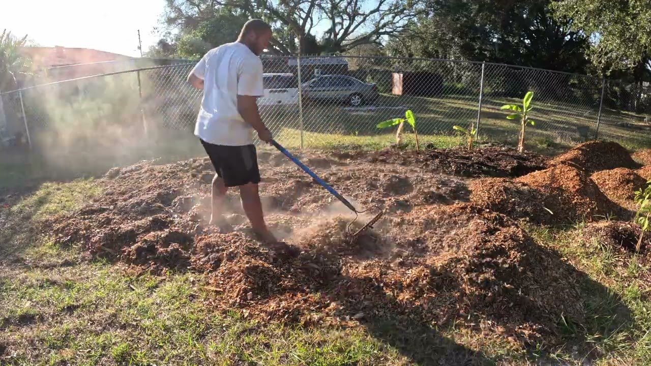 Wood Chip Spreading