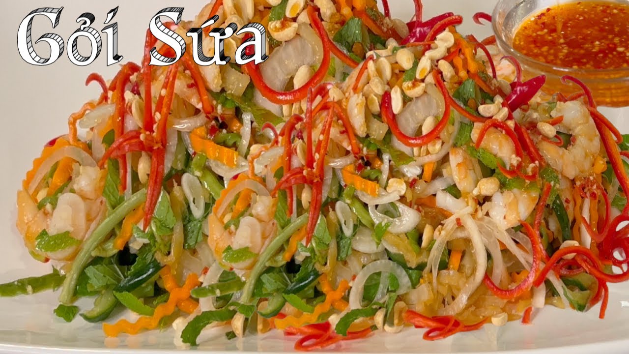 Gỏi Sứa  - Cách Làm Gỏi Sứa Giòn Thơm Ngon - Cách Làm Nước Mắm Để Ăn Gỏi -  Jellyfish Salad