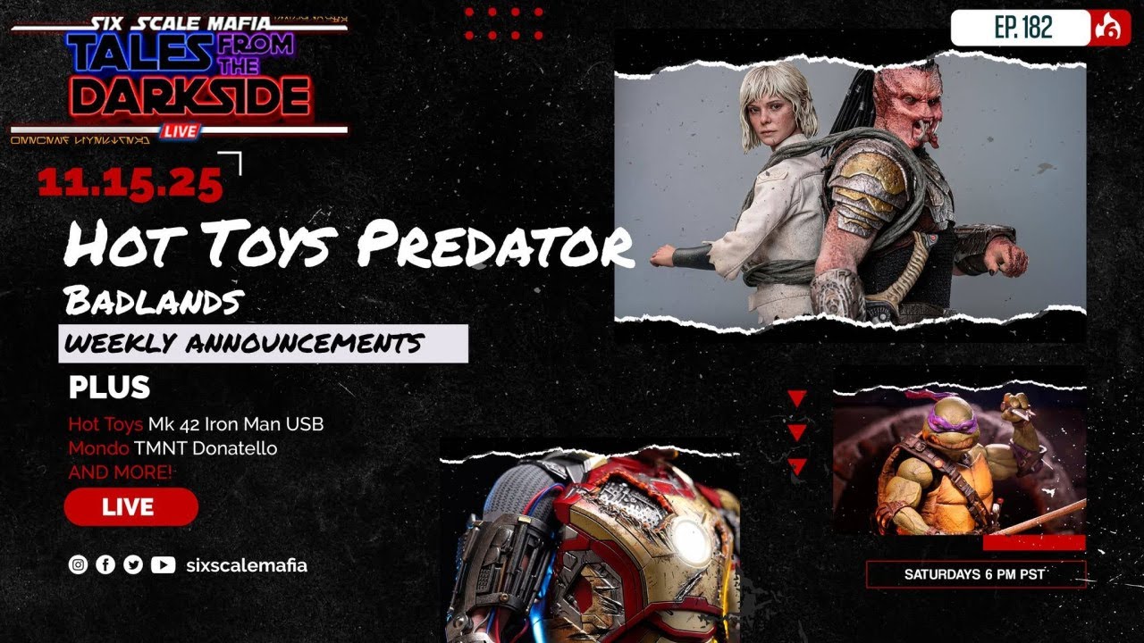 Tales from the Darkside Ep 182 | Hot Toys Predator Badlands | Mondo TMNT | Mark 42 Iron Man