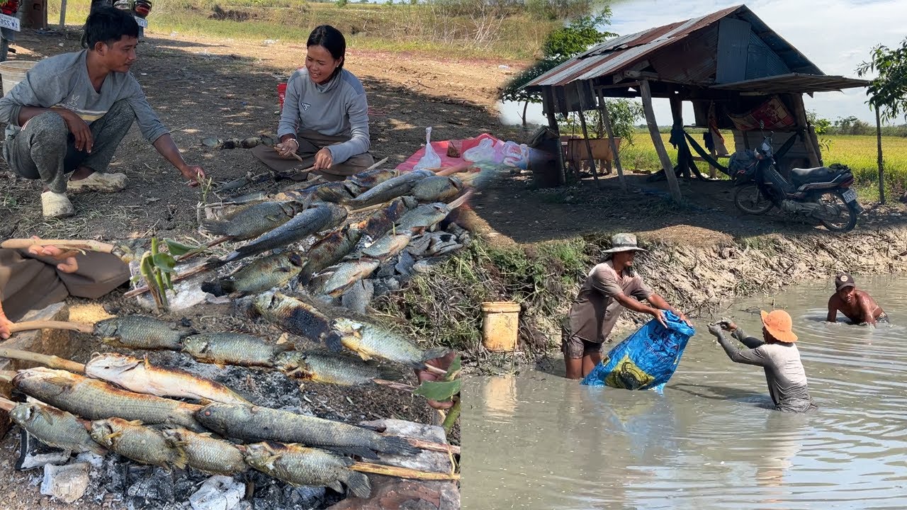 ធំៗអស់ទាស់នៅបឹងទទឹងថ្ងៃ អាំងញ៉ាំខ្លាញ់ញ៉ែវៗល្អណាស់