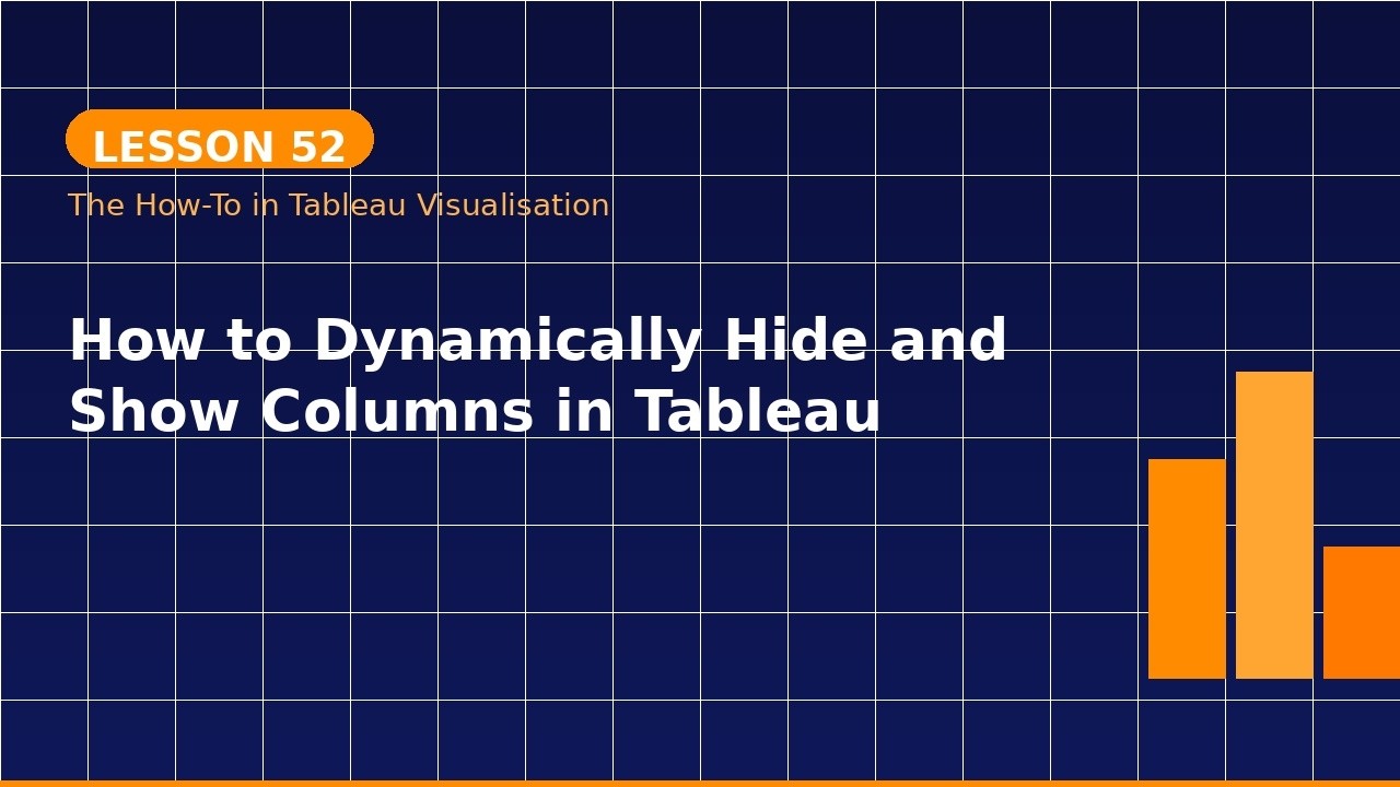 How to hide and show a column in Tableau