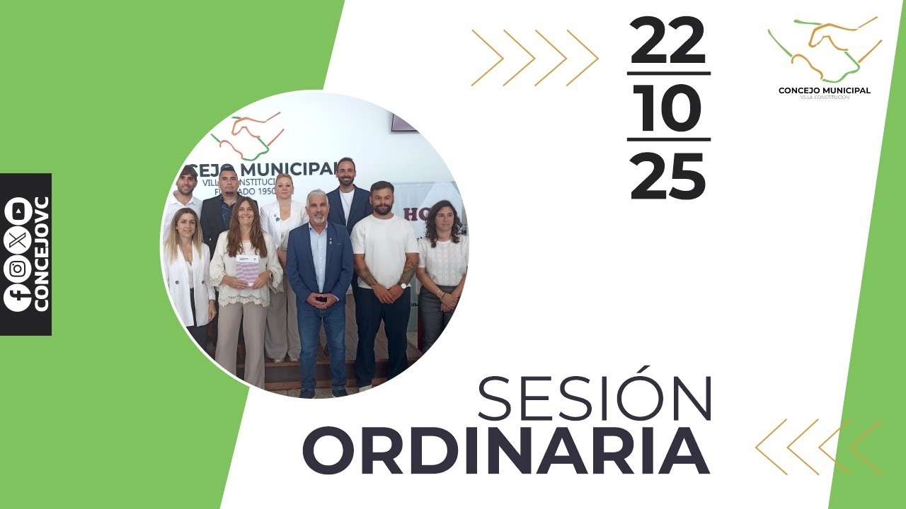 Sesión Ordinaria N29 | 22OCT2025