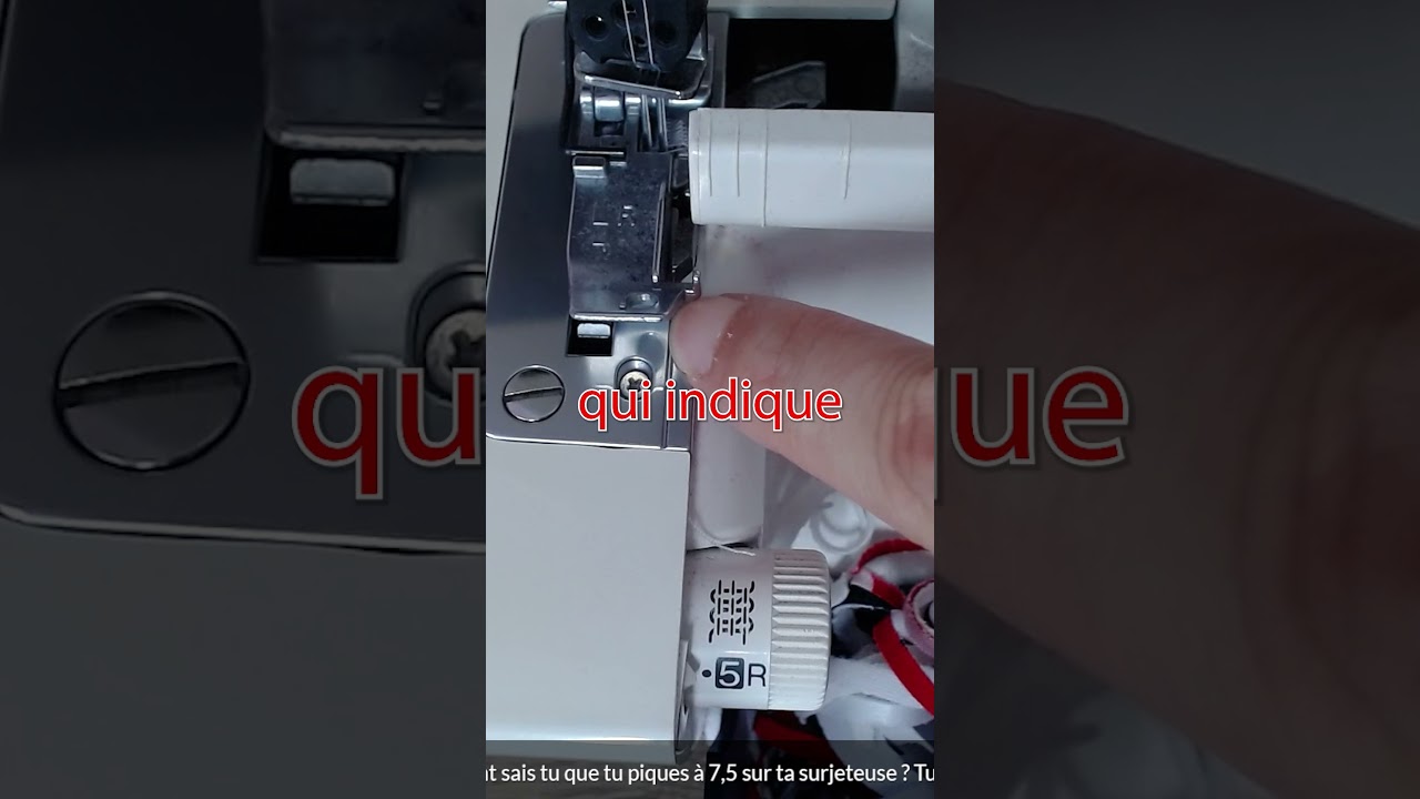 Comment je sais que je couds bien &agrave; 7.5 mm &agrave; la surjeteuse ?
