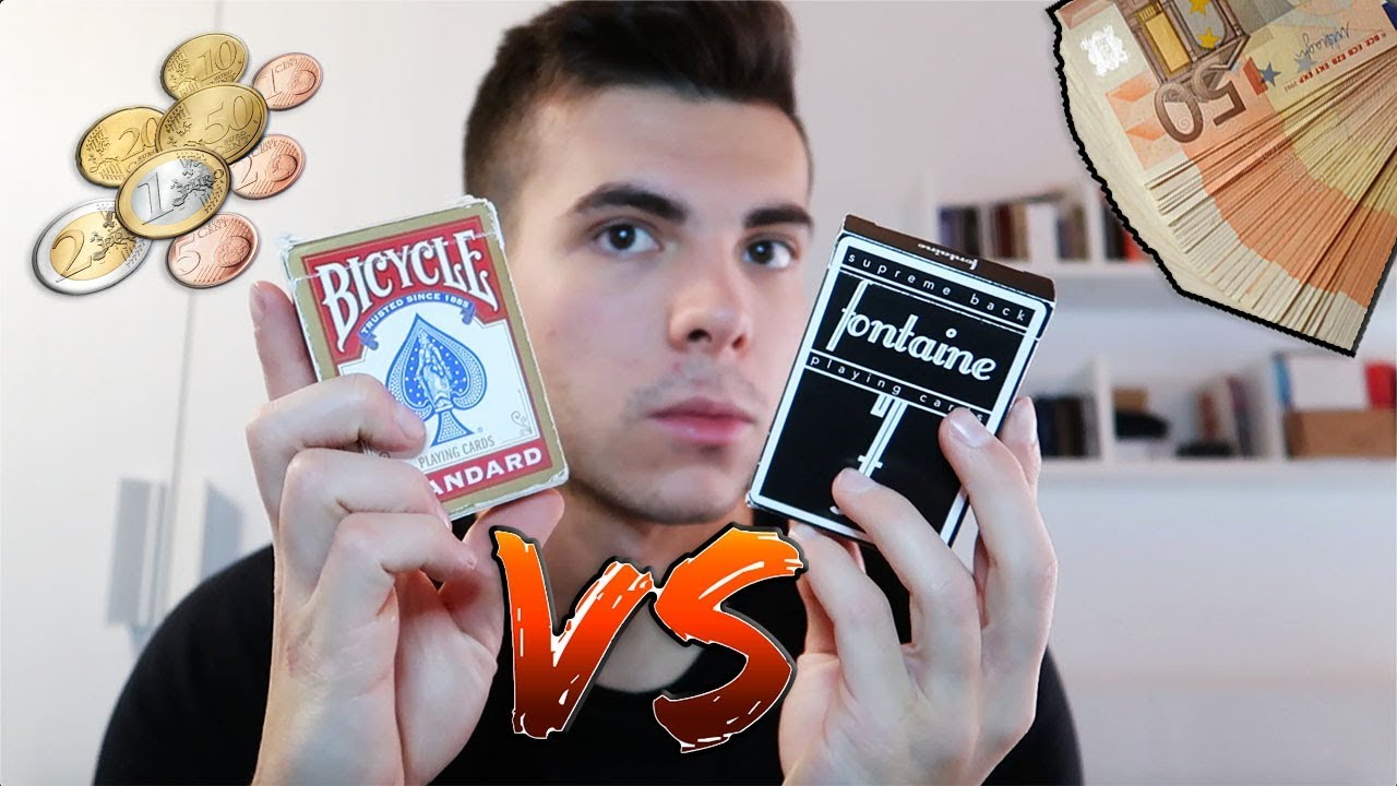 CARTE DA 50€ VS CARTE DA 3€! Fontaine VS Bicycle - Qual è meglio?