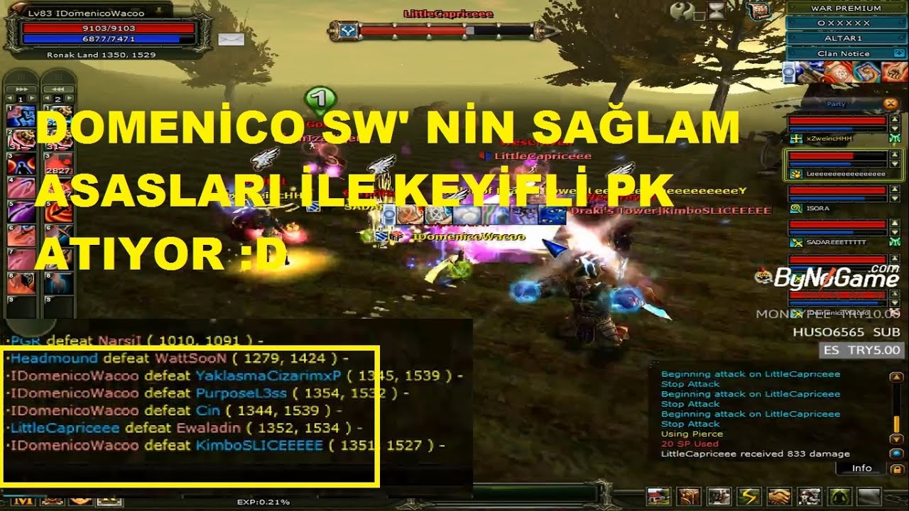 Domenico - Altar' ın En Sağlam Asasları İle Pk Çıkıyor - Bu Partiye Kimse Dayanmaz - Knight Online