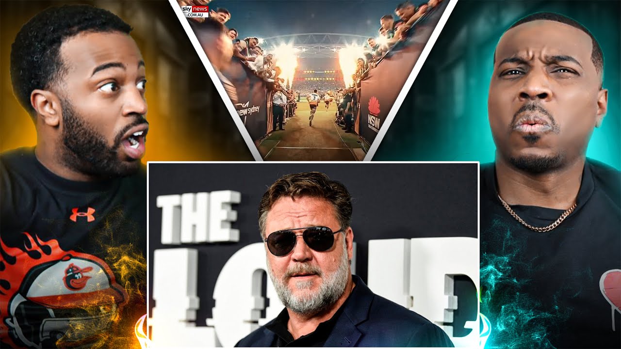 Rugby Fans react to Russell Crowe in NRL Las Vegas promo