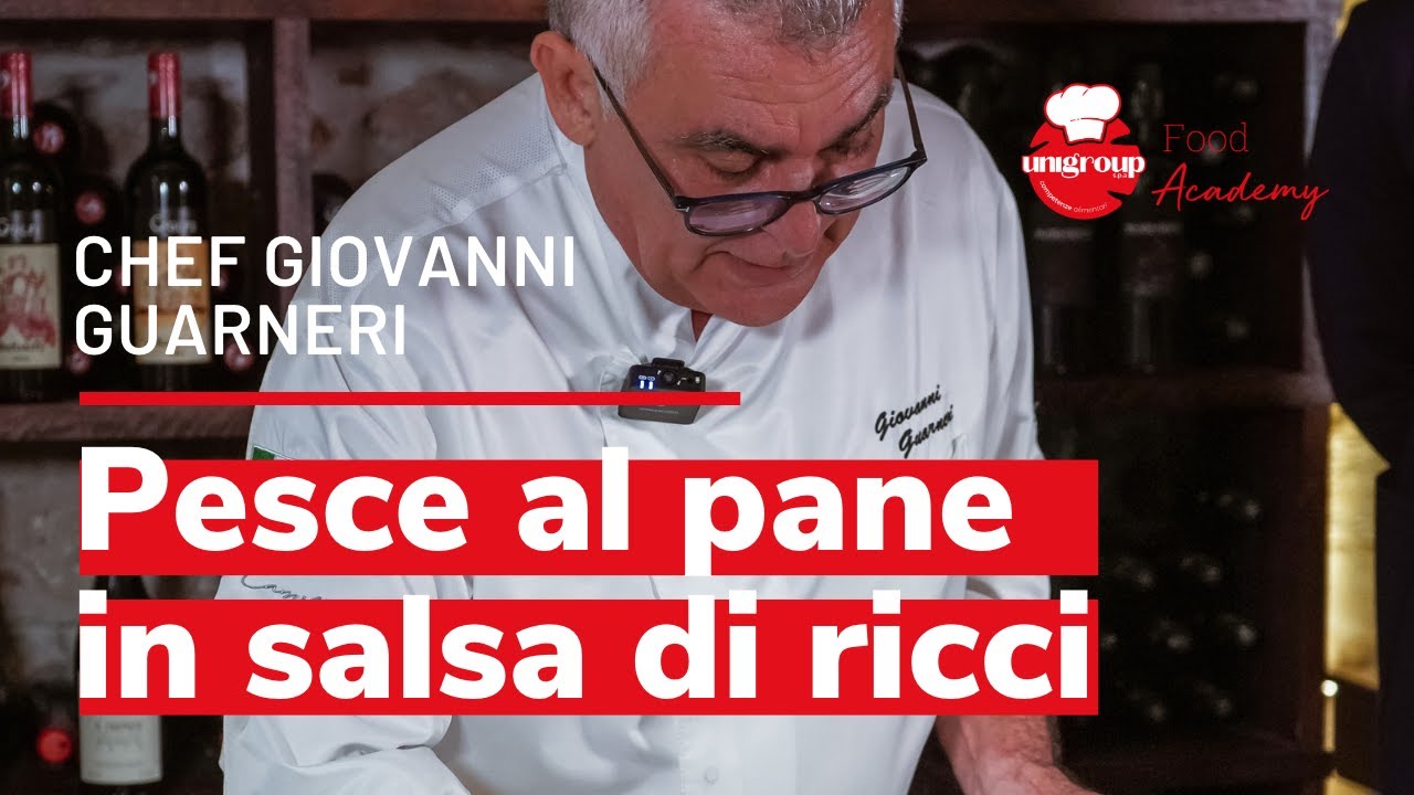 Pesce al forno in crosta di Pane con Salsa di Ricci Chef Giovanni Guarneri Don Camillo